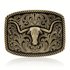 Western Cowboy Bull Head Belt Buckle Novelty