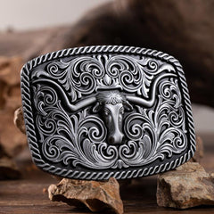 Western Cowboy Bull Head Belt Buckle Novelty