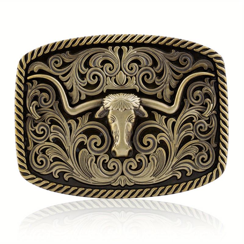 Western Cowboy Bull Head Belt Buckle Novelty