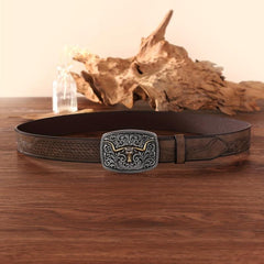 Men's Western Cowboy Retro Embossed Belt