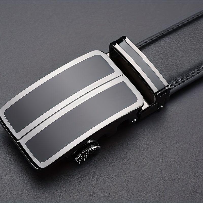 Men's Leather Belt Automatic Buckle Stylish Versatile Business Suit