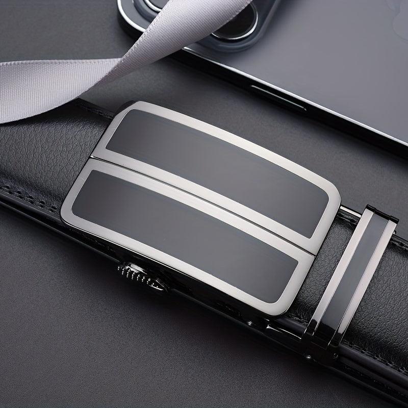 Men's Leather Belt Automatic Buckle Stylish Versatile Business Suit