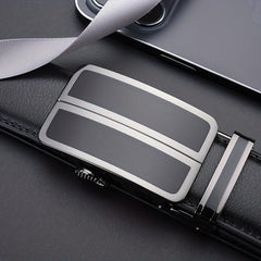 Men's Leather Belt Automatic Buckle Stylish Versatile Business Suit
