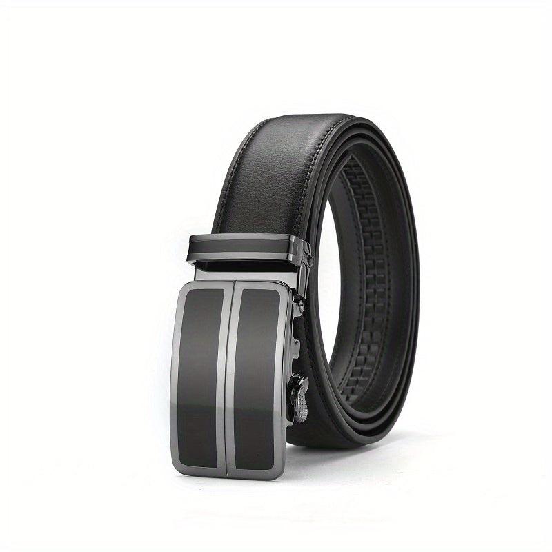 Men's Leather Belt Automatic Buckle Stylish Versatile Business Suit