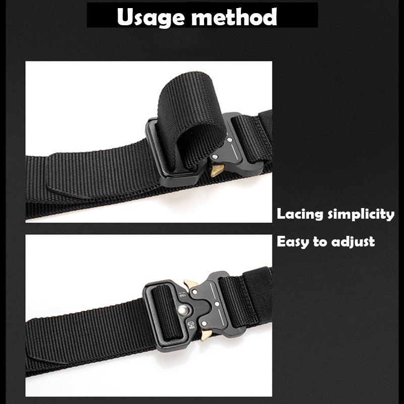 Men's Nylon Tactical Work Pants Canvas Belt