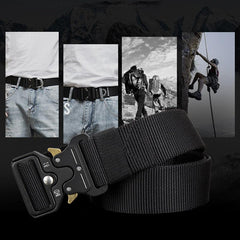 Men's Nylon Tactical Work Pants Canvas Belt