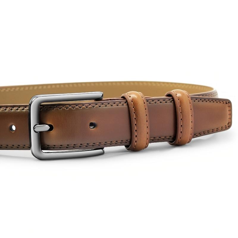 Men's Pin Buckle Belt Dress Adjustable Casual Business Metal Buckle Belt