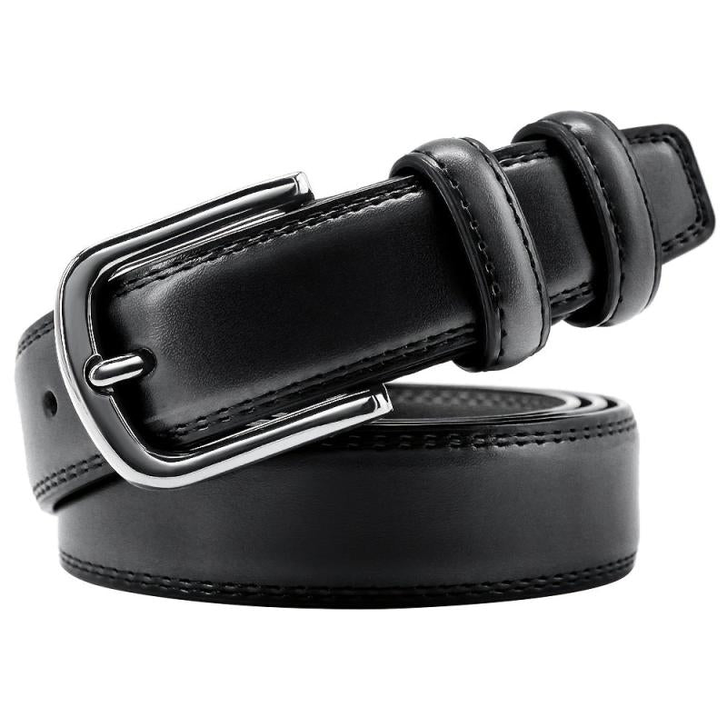 Men's Pin Buckle Belt Dress Adjustable Casual Business Metal Buckle Belt