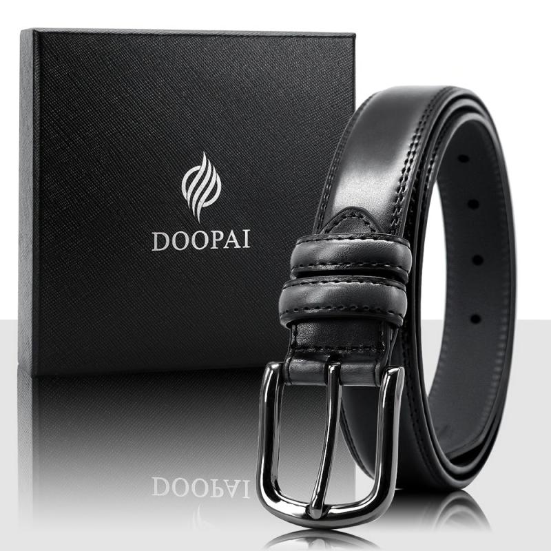 Men's Pin Buckle Belt Dress Adjustable Casual Business Metal Buckle Belt
