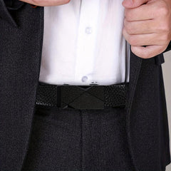 First Layer Cowhide Men's Belts with Automatic Buckle Joker Business Youth Belts