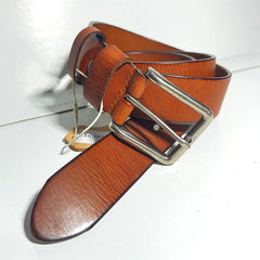Men's Funky Leather Belt with Removable Buckle