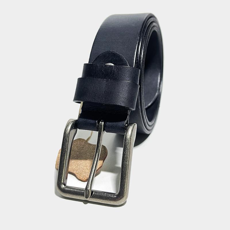 Men's Funky Leather Belt with Removable Buckle