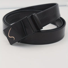 Men's S Pattern PU Casual Business Belt