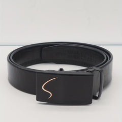 Men's S Pattern PU Casual Business Belt