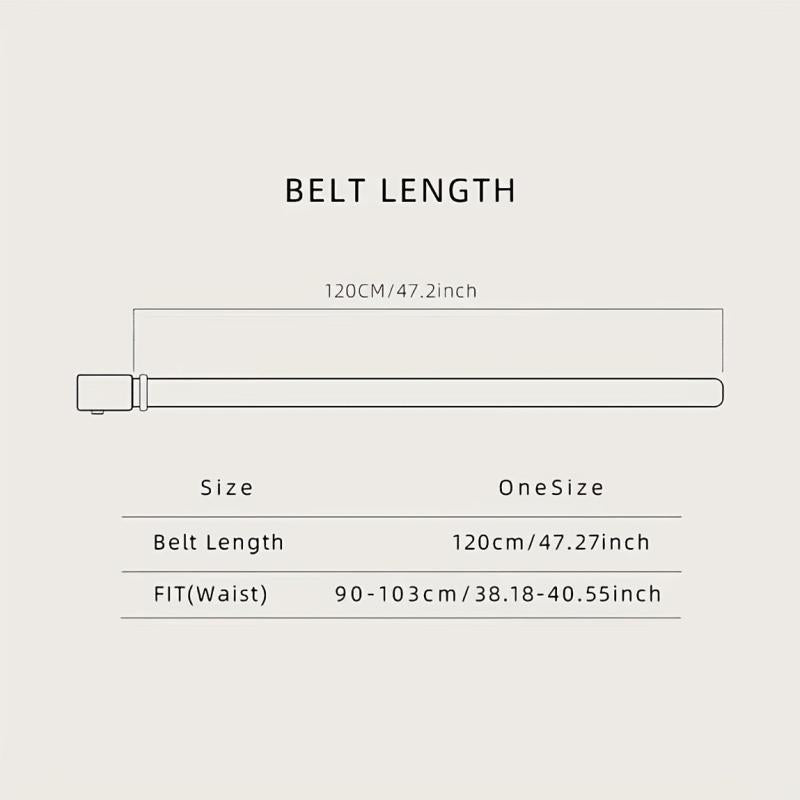 Men's S Pattern PU Casual Business Belt