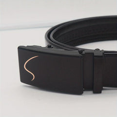 Men's S Pattern PU Casual Business Belt