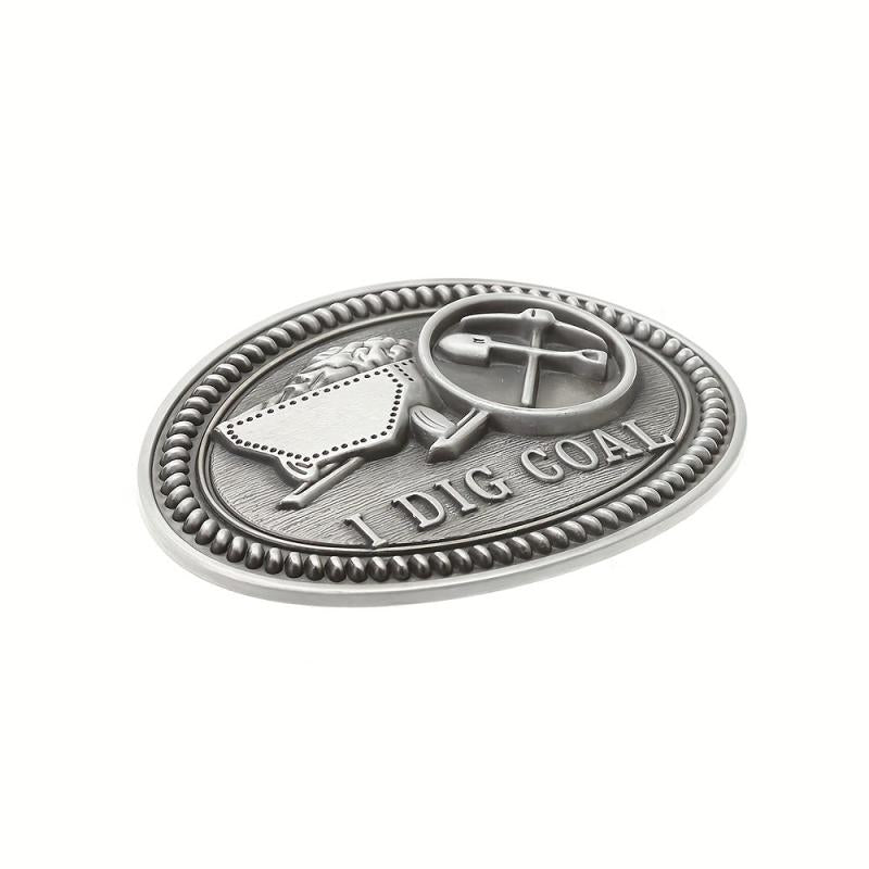 Mining Worker Belt Buckle Retro Casual Belt Buckle
