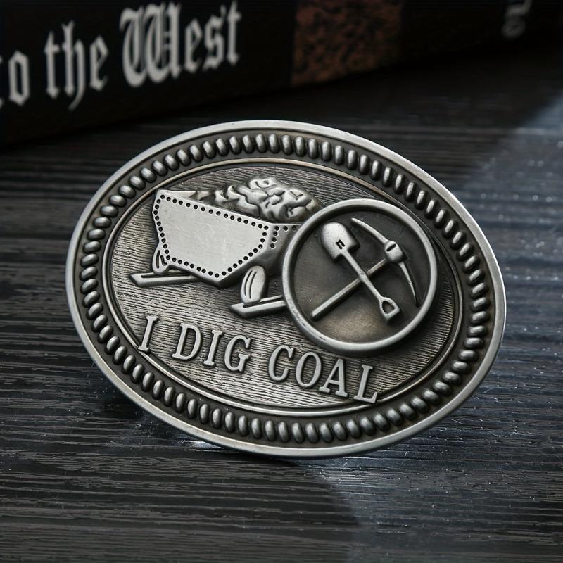 Mining Worker Belt Buckle Retro Casual Belt Buckle