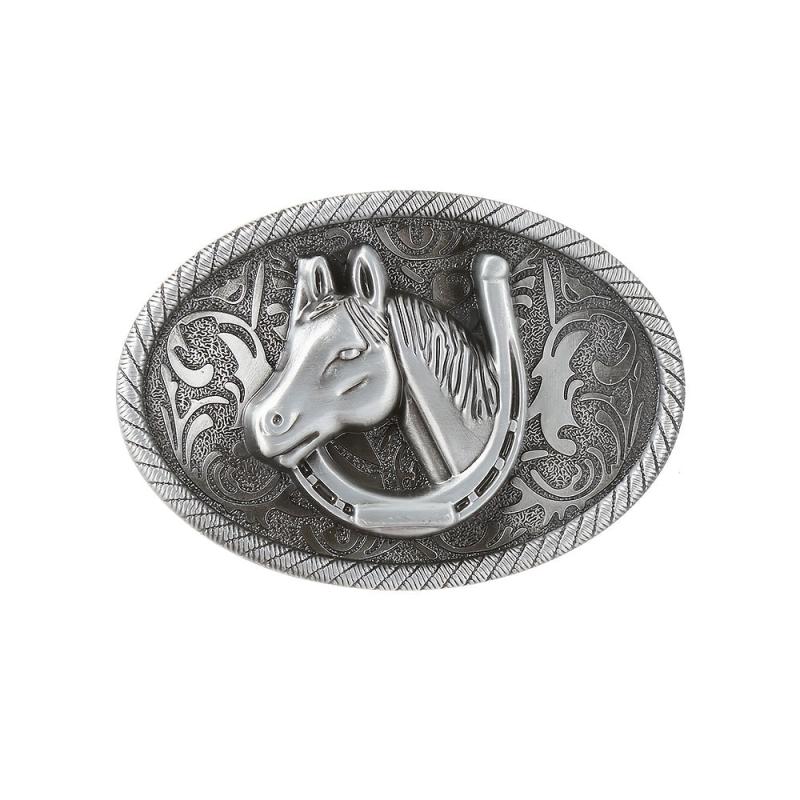 Personality Western Cowboy Men's Horse Head Buckle