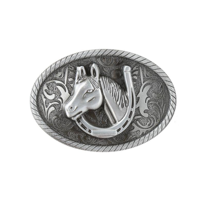 Personality Western Cowboy Men's Horse Head Buckle