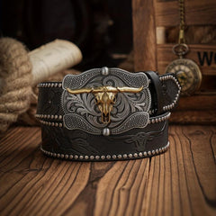 Men's Western Style PU Leather Belt