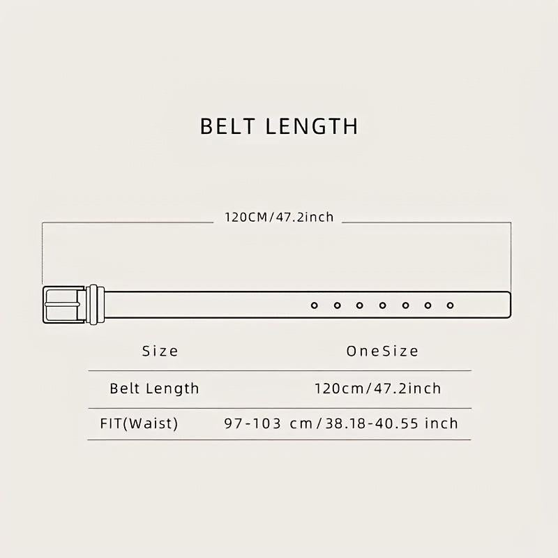 Men's Western Style PU Leather Belt