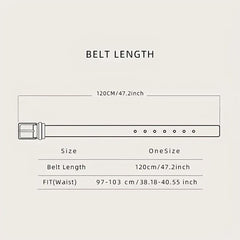 Men's Western Style PU Leather Belt
