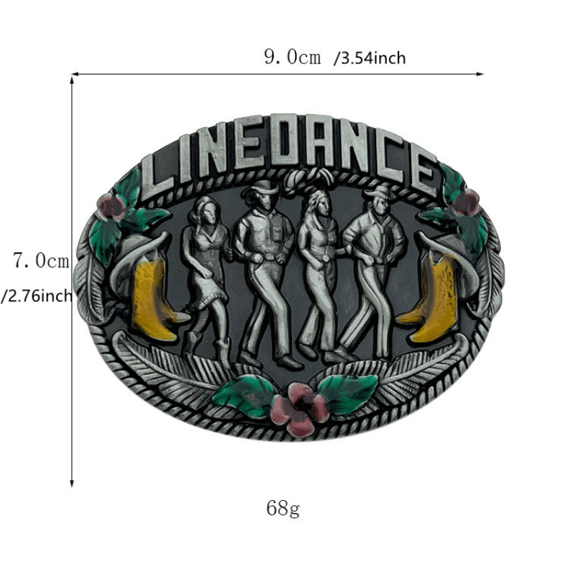 Antique Electroplated Belt Buckle For Men Western Cowboy Punk Hip Hop