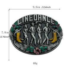 Antique Electroplated Belt Buckle For Men Western Cowboy Punk Hip Hop