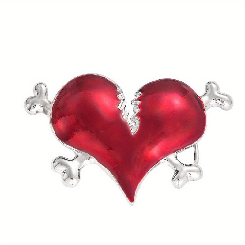 Red Love Heart Cardiac Belt Buckle Funny Charm Bone Clasp Jeans Accessory Men
