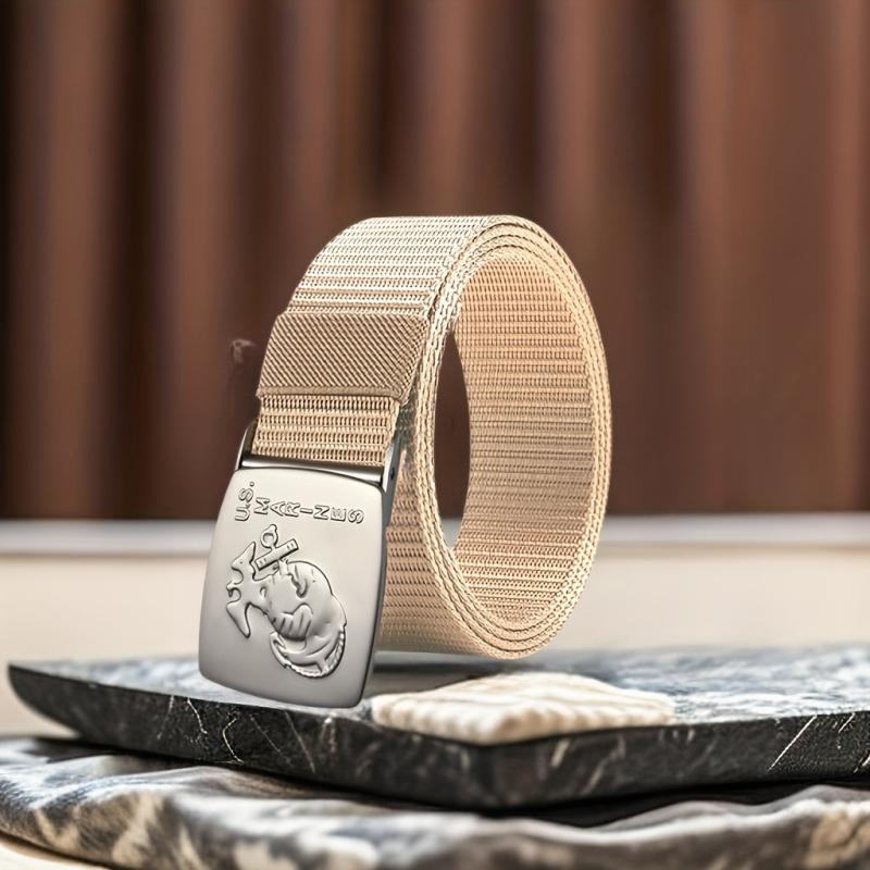 Men's Tactical Nylon Belt with Quick Release Buckle