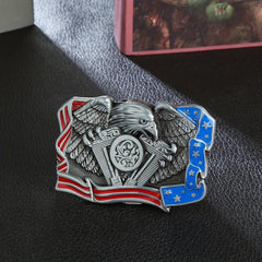 American Flag Eagle Belt Buckle for Men and Women