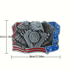 American Flag Eagle Belt Buckle for Men and Women