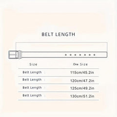 Men's Leather Automatic Buckle Belt Set