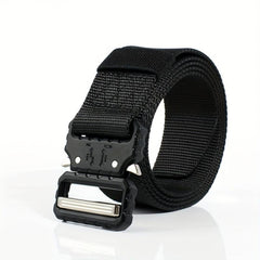1pc Alloy Buckle Quick Trousers Belt Nylon Automatic Buckle Tooling Belt