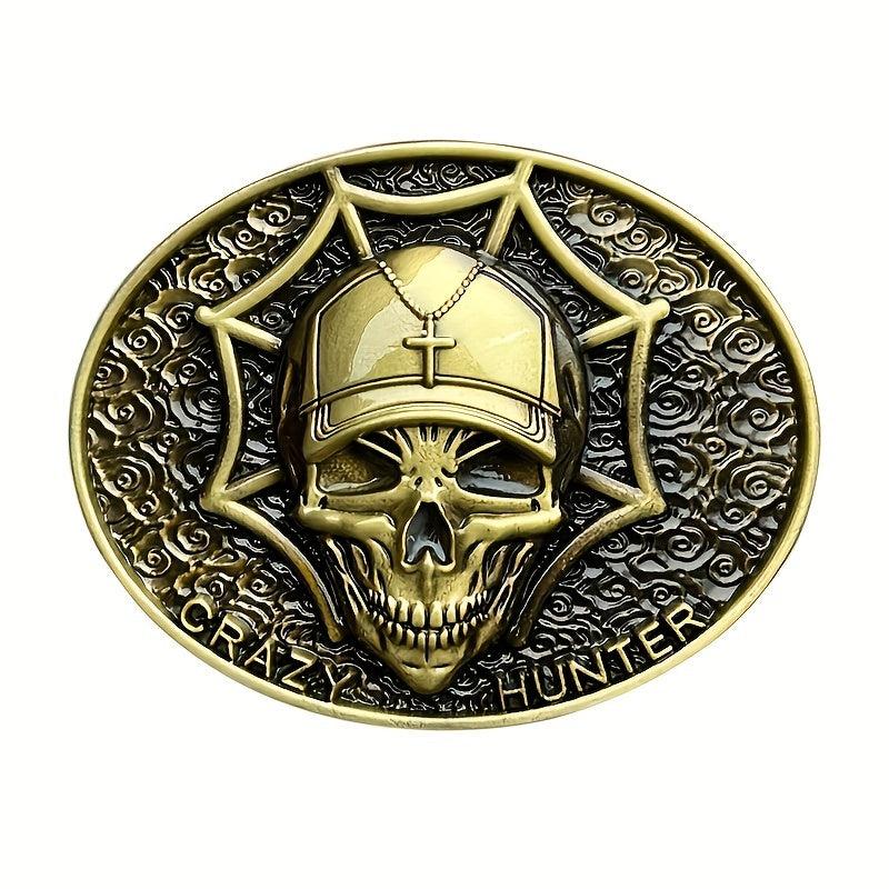 Retro Ghost Head Alloy Belt Buckle - Men's Pants Belt Buckle