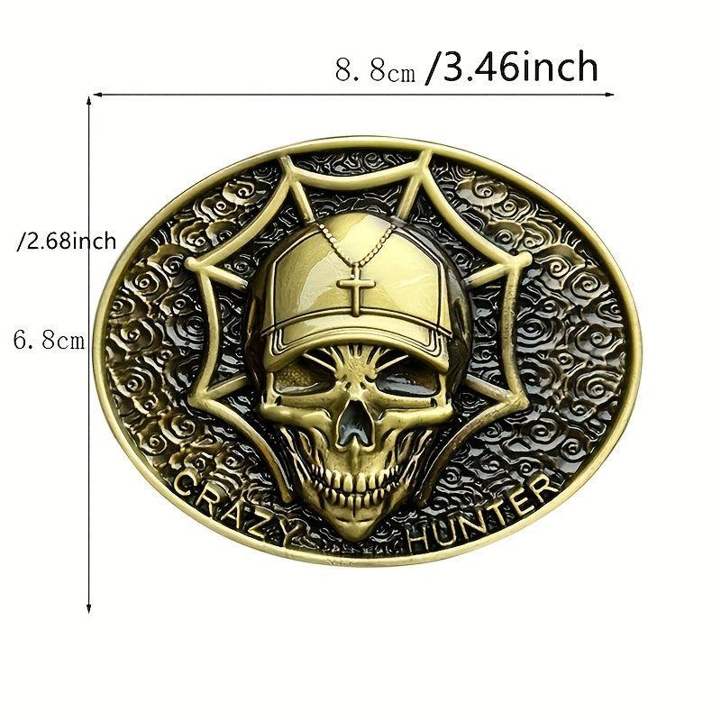 Retro Ghost Head Alloy Belt Buckle - Men's Pants Belt Buckle