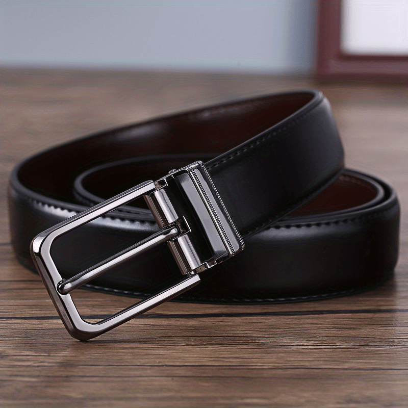 Men's Leather Business Belt Belts for Jeans Pants