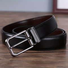 Men's Leather Business Belt Belts for Jeans Pants