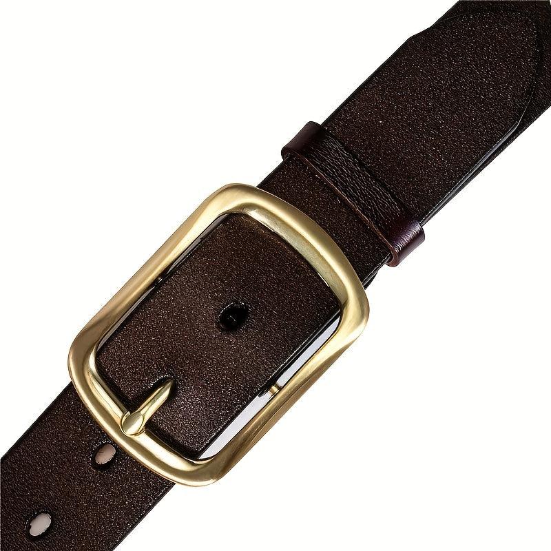 Men's Leather Belt for Jeans Pants Casual Party Holiday