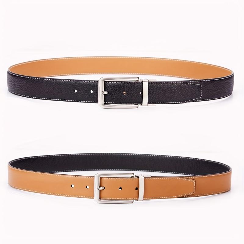 Cowhide Pin Buckle Belt Casual Business Leather Belt For Men