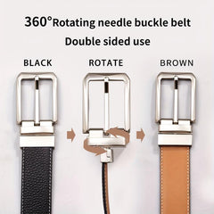 Cowhide Pin Buckle Belt Casual Business Leather Belt For Men