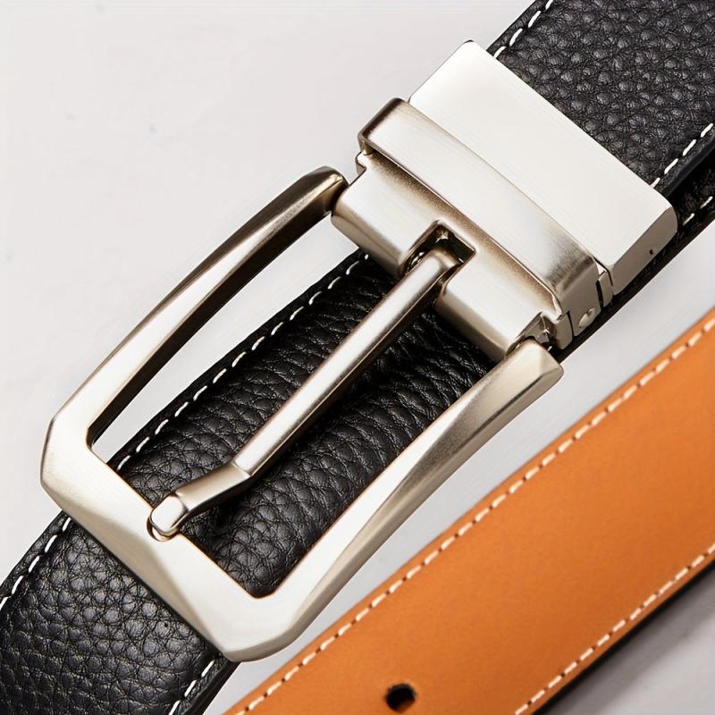 Cowhide Pin Buckle Belt Casual Business Leather Belt For Men