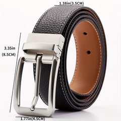 Cowhide Pin Buckle Belt Casual Business Leather Belt For Men