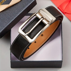 Cowhide Pin Buckle Belt Casual Business Leather Belt For Men