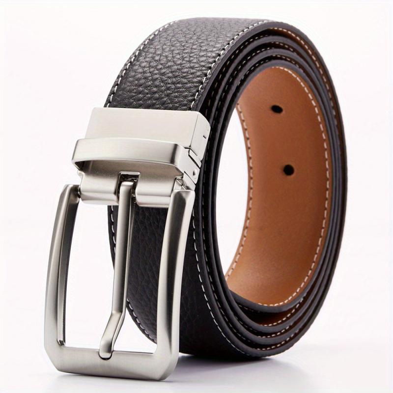 Cowhide Pin Buckle Belt Casual Business Leather Belt For Men