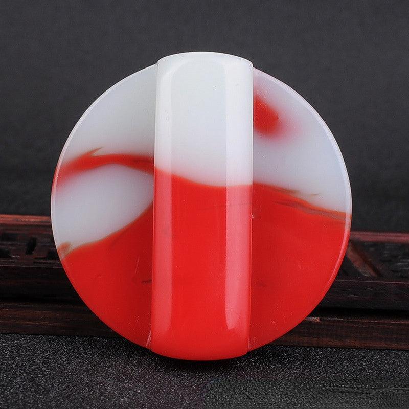 Men's Jade Tiger Belt Buckle Chicken Blood Stone Red
