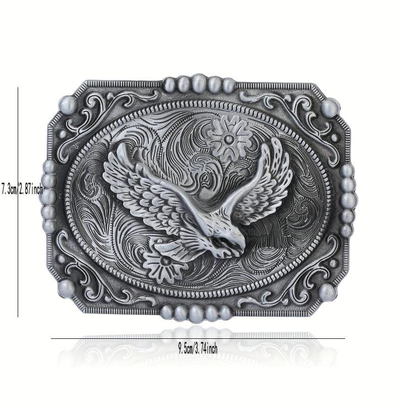 Western Cowboy Belt Buckle Eagle Carved Novelty Belt Accessories