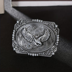 Western Cowboy Belt Buckle Eagle Carved Novelty Belt Accessories