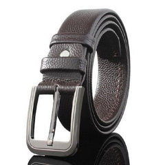 Genuine Leather Men's Needle Buckle Belt